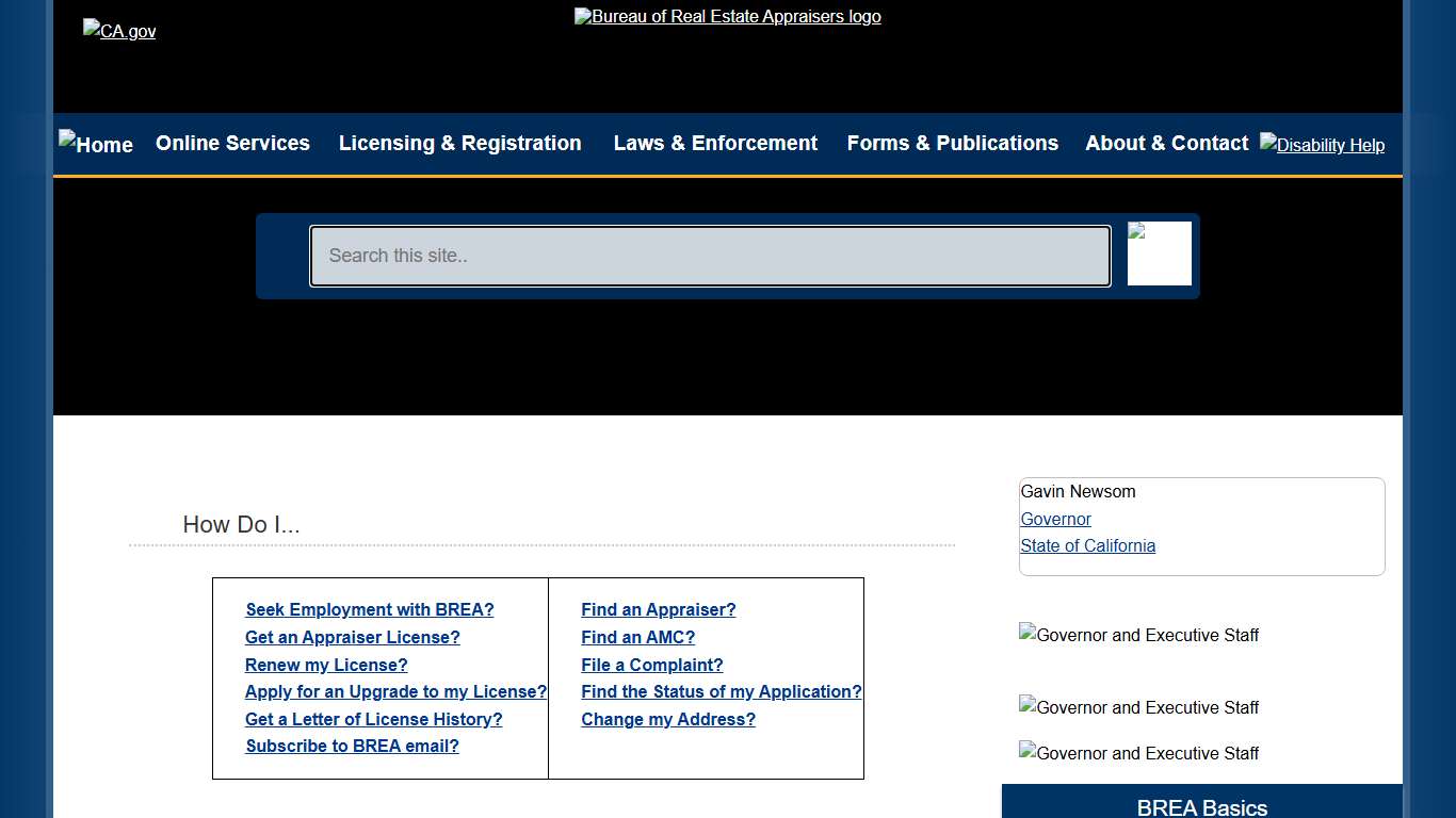 California Bureau of Real Estate Appraisers